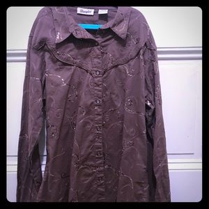 Wrangler women’s western shirt, size s